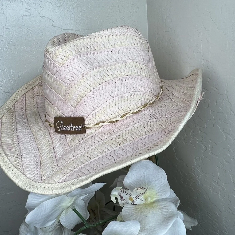 Paramount Outdoors Realtree Cowboy Straw Hat Size OS Western Pink